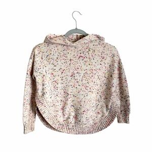 GAP Kids Girls Confetti Hooded Poncho Sweater S 6/7